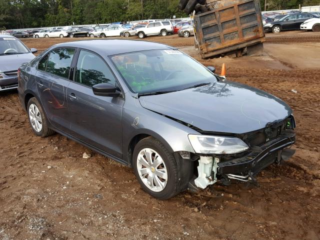 3VW2K7AJ2BM372245 - 2011 VOLKSWAGEN JETTA BASE GRAY photo 1