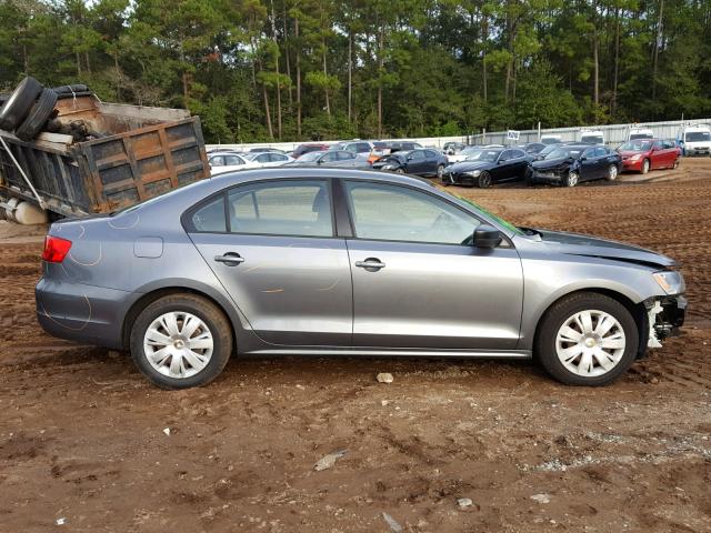 3VW2K7AJ2BM372245 - 2011 VOLKSWAGEN JETTA BASE GRAY photo 9