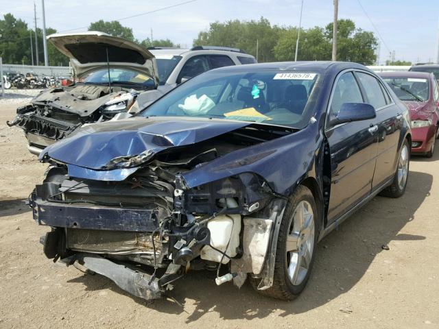 1G1ZC5E00CF343938 - 2012 CHEVROLET MALIBU 1LT BLUE photo 2