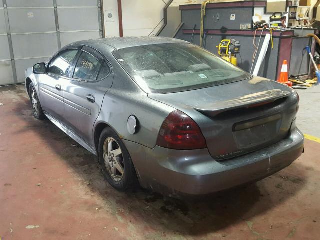 2G2WP522551204276 - 2005 PONTIAC GRAND PRIX Сұр фото 3