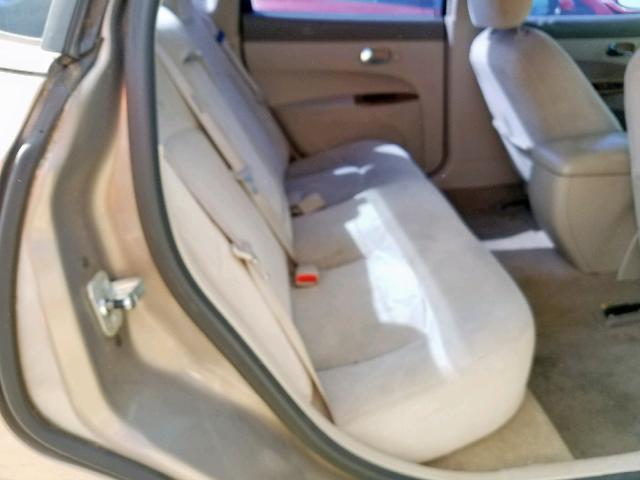 2G4WC582761226453 - 2006 BUICK LACROSSE C BEIGE photo 6