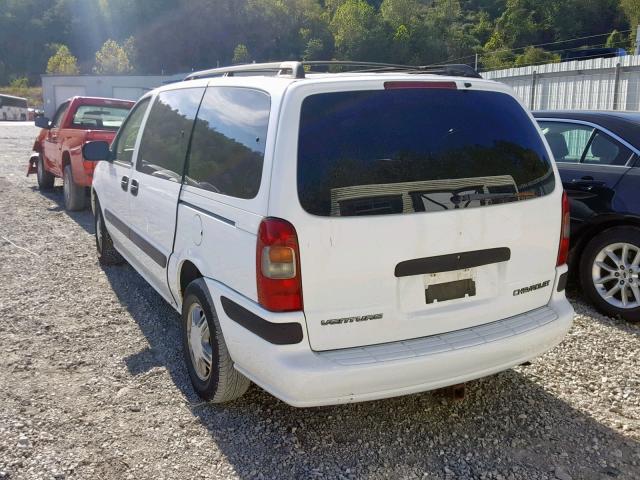 1GNDX03EX1D176821 - 2001 CHEVROLET VENTURE WHITE photo 3