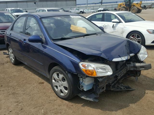 KNAFE222695587856 - 2009 KIA SPECTRA EX BLUE photo 1