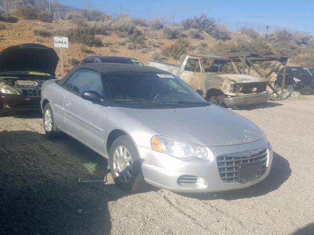 1C3EL45R64N190184 - 2004 CHRYSLER SEBRING LX SILVER photo 1