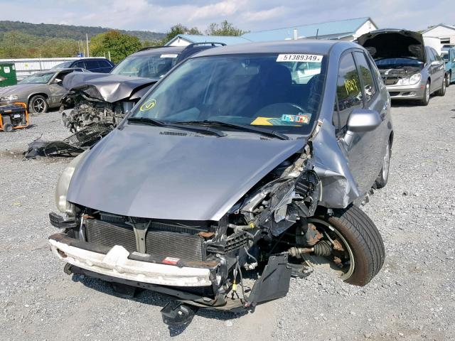 JHMGD38627S022740 - 2007 HONDA FIT S SILVER photo 2