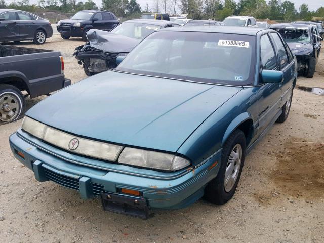 1G2WJ52M9TF228511 - 1996 PONTIAC GRAND PRIX GREEN photo 2
