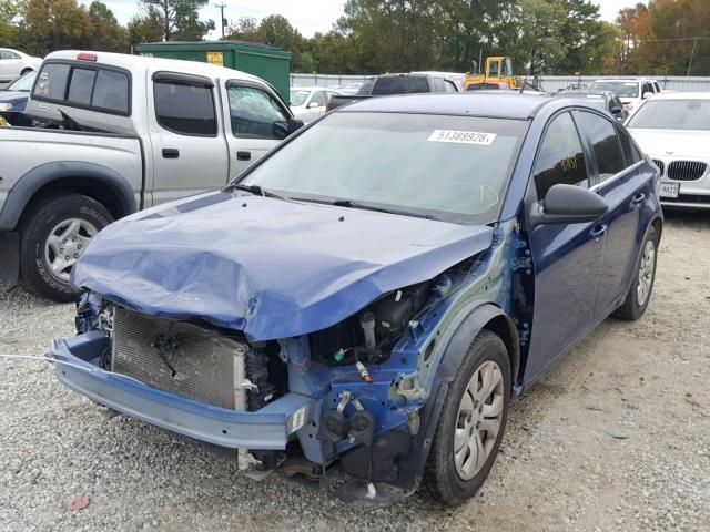 1G1PD5SH9C7403868 - 2012 CHEVROLET CRUZE LS BLUE photo 2