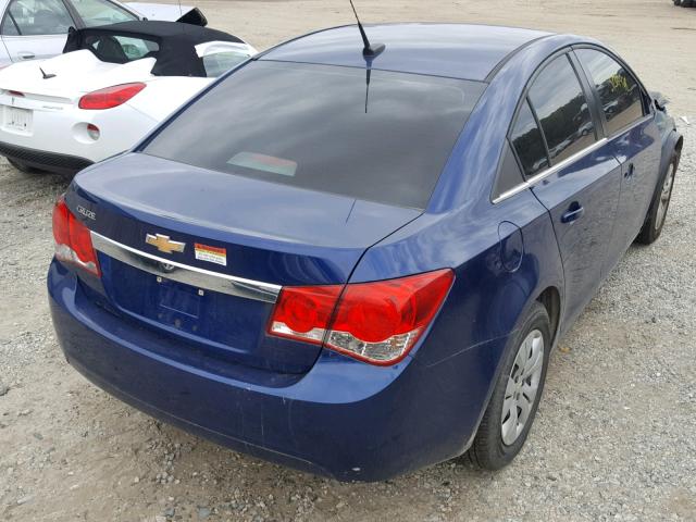 1G1PD5SH9C7403868 - 2012 CHEVROLET CRUZE LS BLUE photo 4