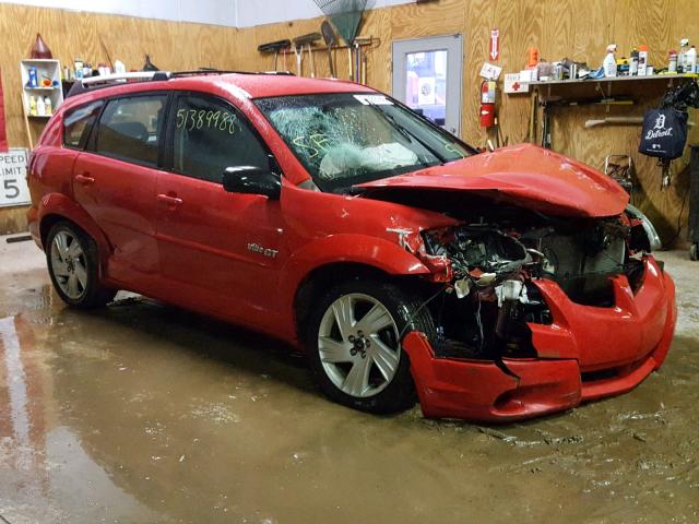 5Y2SN62L74Z465283 - 2004 PONTIAC VIBE GT RED photo 1