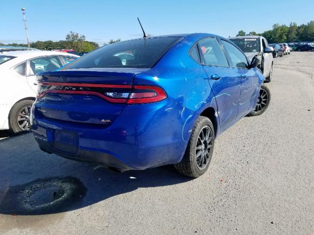 1C3CDFBB0ED799964 - 2014 DODGE DART SXT BLUE photo 4