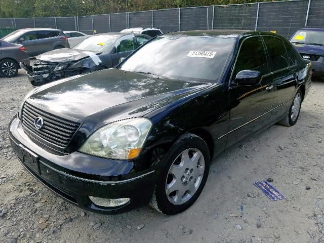 JTHBN30F830095295 - 2003 LEXUS LS 430 BLACK photo 2