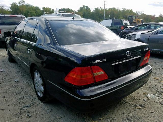 JTHBN30F830095295 - 2003 LEXUS LS 430 BLACK photo 3