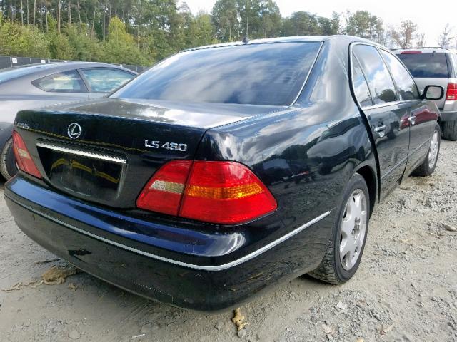 JTHBN30F830095295 - 2003 LEXUS LS 430 BLACK photo 4