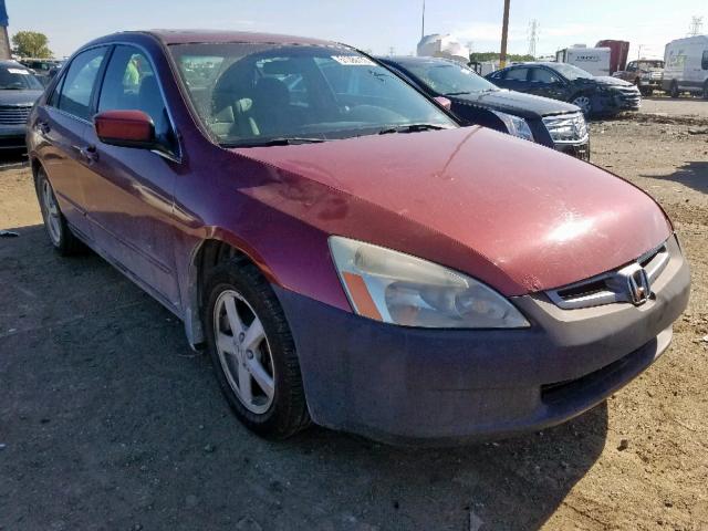 1HGCM56705A038138 - 2005 HONDA ACCORD EX RED photo 1