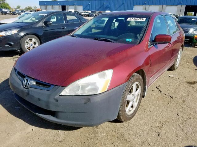 1HGCM56705A038138 - 2005 HONDA ACCORD EX RED photo 2