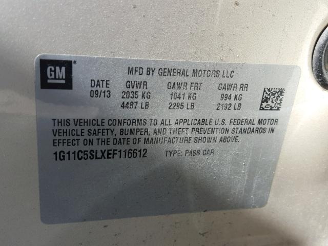 1G11C5SLXEF116612 - 2014 CHEVROLET MALIBU 1LT BEIGE photo 10