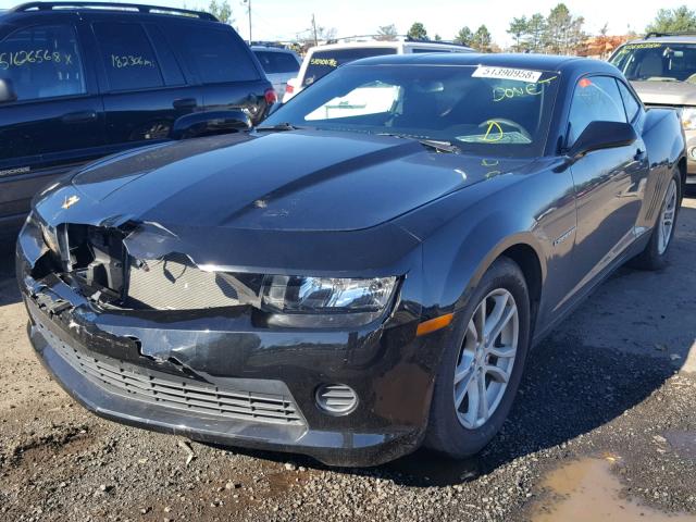 2G1FA1E38F9301848 - 2015 CHEVROLET CAMARO LS BLACK photo 2