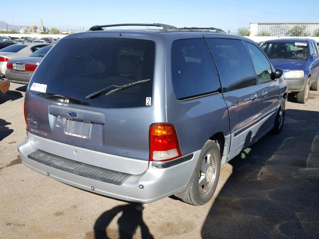 2FMZA5347XBC61193 - 1999 FORD WINDSTAR S BLUE photo 4