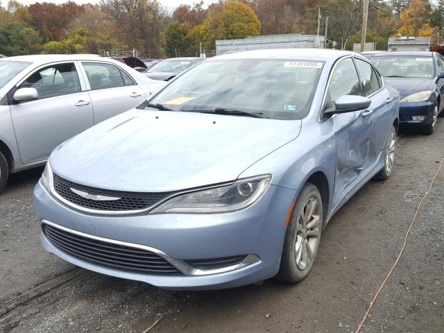 1C3CCCAB8FN721432 - 2015 CHRYSLER 200 LIMITE BLUE photo 2