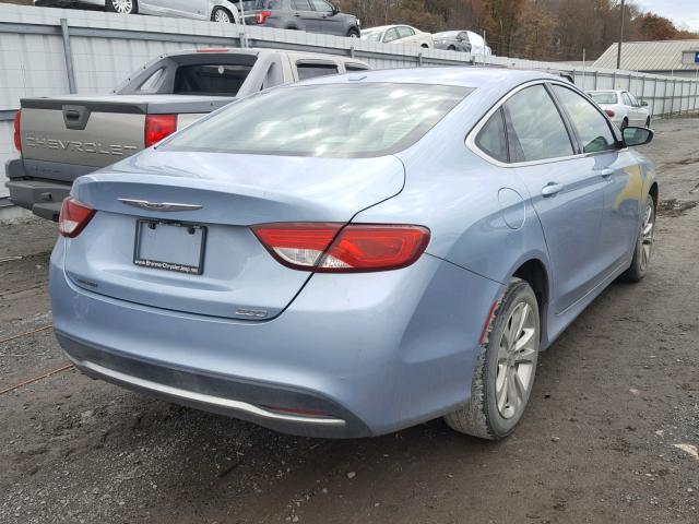 1C3CCCAB8FN721432 - 2015 CHRYSLER 200 LIMITE BLUE photo 4