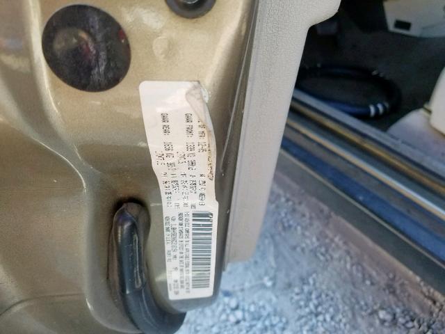 1J8HH58206C216154 - 2006 JEEP COMMANDER Bej foto 10