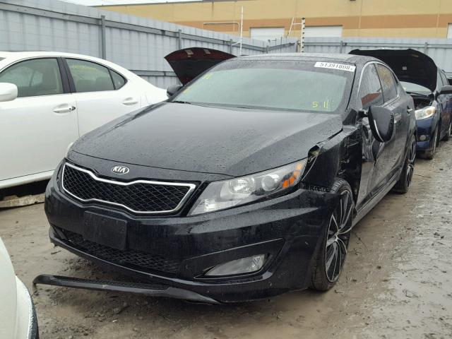 KNAGR4A67D5386467 - 2013 KIA OPTIMA SX BLACK photo 2