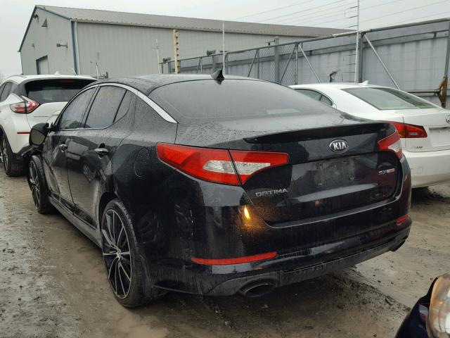 KNAGR4A67D5386467 - 2013 KIA OPTIMA SX BLACK photo 3