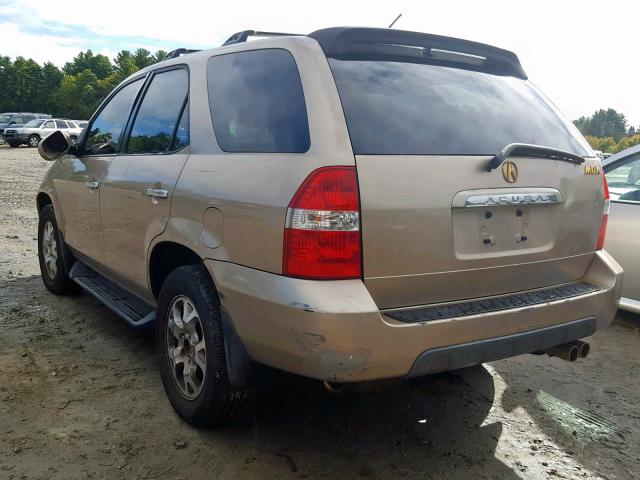 2HNYD18821H531117 - 2001 ACURA MDX TOURIN GOLD photo 3