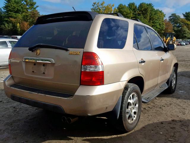 2HNYD18821H531117 - 2001 ACURA MDX TOURIN GOLD photo 4