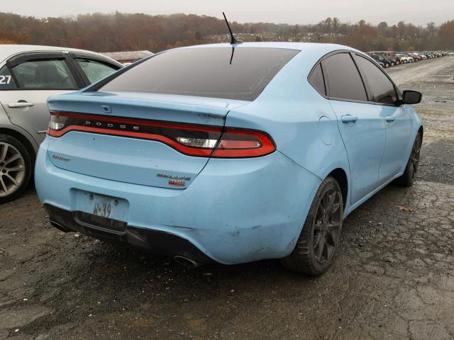 1C3CDFBH0DD209362 - 2013 DODGE DART SXT BLUE photo 4