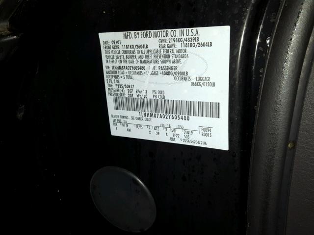 1LNHM87A02Y605480 - 2002 LINCOLN LS GRAY photo 10
