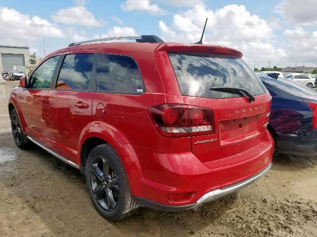 3C4PDCGG5JT475607 - 2018 DODGE JOURNEY CR RED photo 3