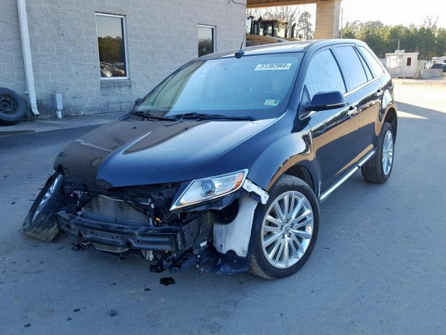 2LMDJ8JK8DBL44645 - 2013 LINCOLN MKX BLACK photo 2