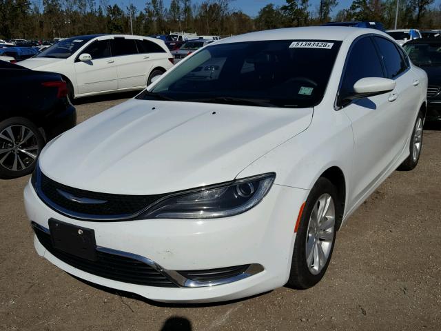 1C3CCCAB1FN579828 - 2015 CHRYSLER 200 LIMITE WHITE photo 2