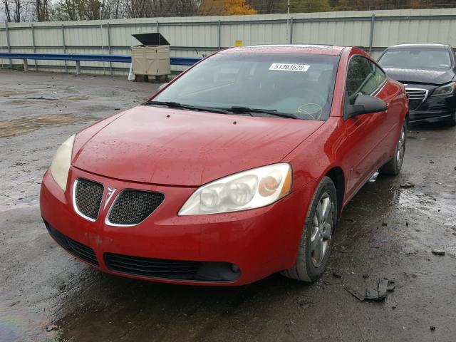 1G2ZH158364175742 - 2006 PONTIAC G6 GT RED photo 2