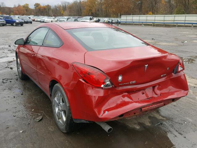 1G2ZH158364175742 - 2006 PONTIAC G6 GT RED photo 3