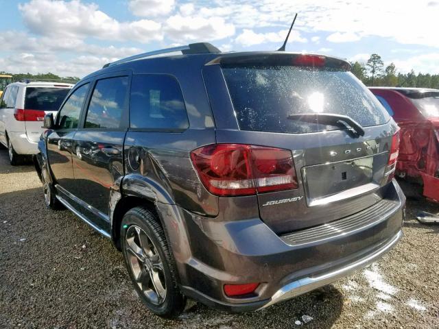 3C4PDCGB3HT517061 - 2017 DODGE JOURNEY CR GRAY photo 3