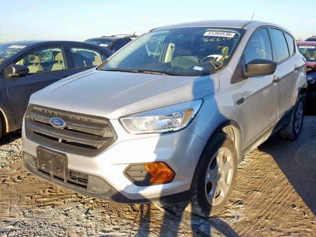 1FMCU0F76HUE35126 - 2017 FORD ESCAPE S GRAY photo 2