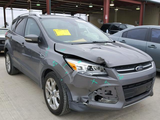 1FMCU0JX2EUC19664 - 2014 FORD ESCAPE TIT GRAY photo 1