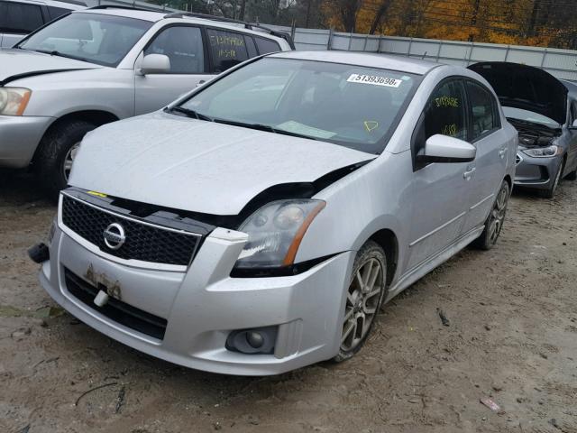 3N1CB61E98L646112 - 2008 NISSAN SENTRA SE- SILVER photo 2