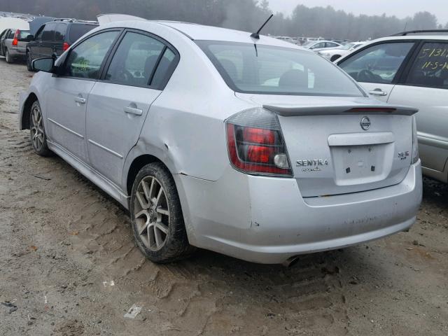 3N1CB61E98L646112 - 2008 NISSAN SENTRA SE- SILVER photo 3