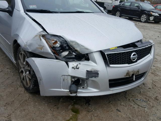 3N1CB61E98L646112 - 2008 NISSAN SENTRA SE- SILVER photo 9