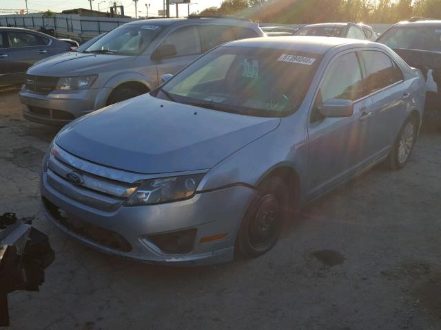 3FADP0L31AR412552 - 2010 FORD FUSION HYB BLUE photo 2