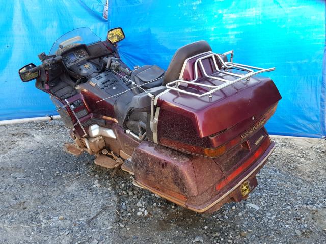 1HFSC2202KA108194 - 1989 HONDA GL1500 BURGUNDY photo 3