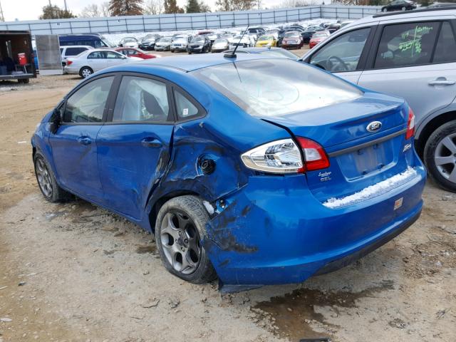 3FADP4CJ4CM187307 - 2012 FORD FIESTA SEL BLUE photo 9