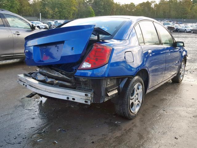 1G8AJ52F95Z129108 - 2005 SATURN ION LEVEL BLUE photo 4