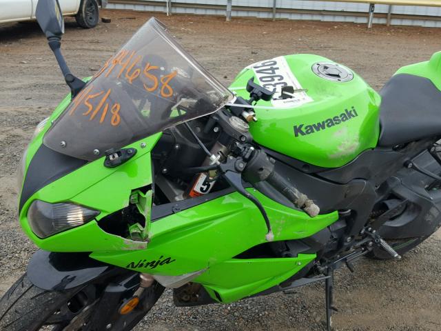 JKAZX4R109A003830 - 2009 KAWASAKI ZX600 R GREEN photo 9