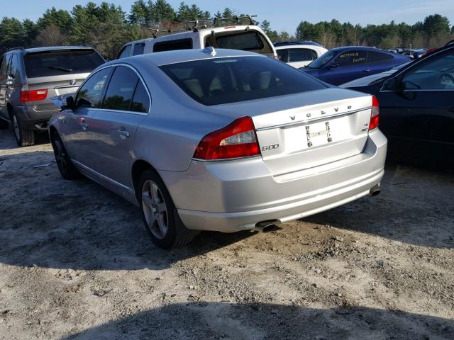 YV1992AH2A1132373 - 2010 VOLVO S80 T6 SILVER photo 3