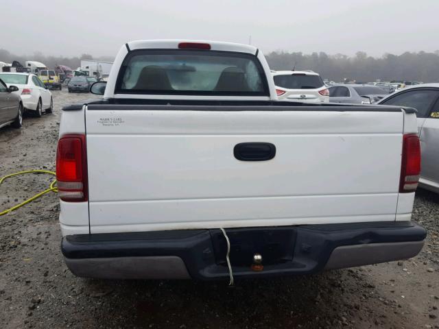 1B7FL26X41S224766 - 2001 DODGE DAKOTA WHITE photo 10