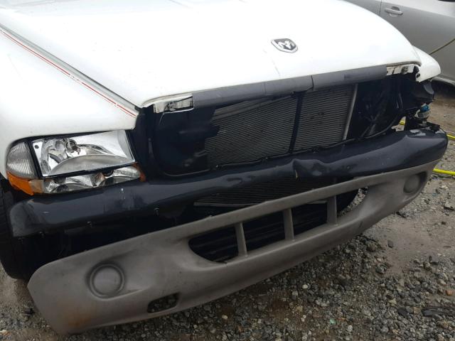 1B7FL26X41S224766 - 2001 DODGE DAKOTA WHITE photo 9